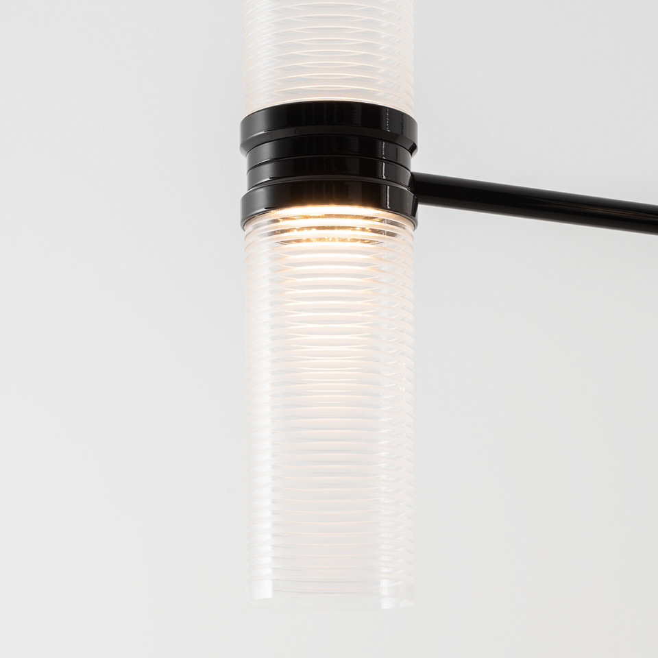 Artemide Zephyr Linear LED-pendellampa, svart från Artemide