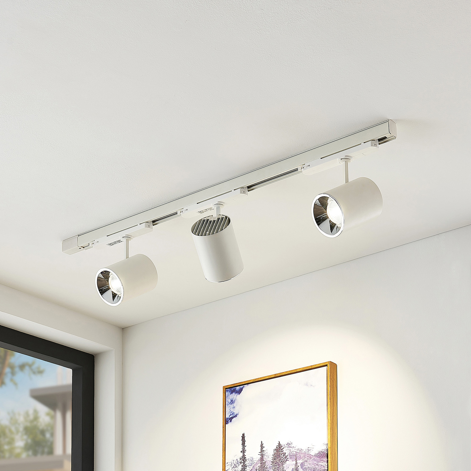 Arcchio Vedro LED track light, 4,000 K, 32,4 W, for Hallway, aluminium, plastic, 32.4 W, energy efficiency: A+, L: 20.7 cm, H: 20 cm