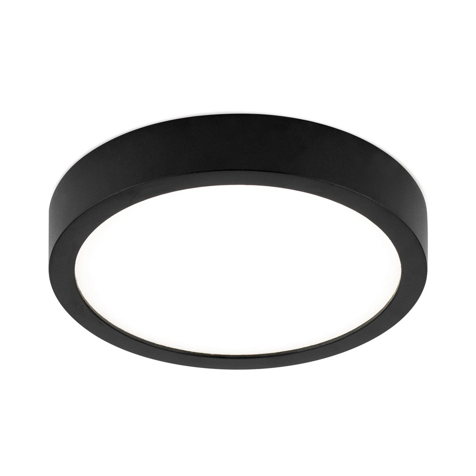 LED plafondlamp Disc, zwart Ø 14 cm, CCT metaal/kunststof