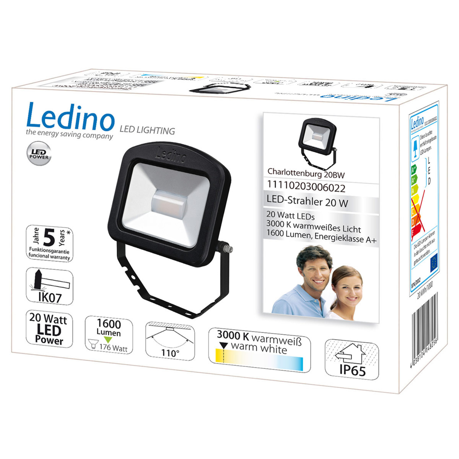 LED-Strahler Charlottenburg schwarz 3.000K