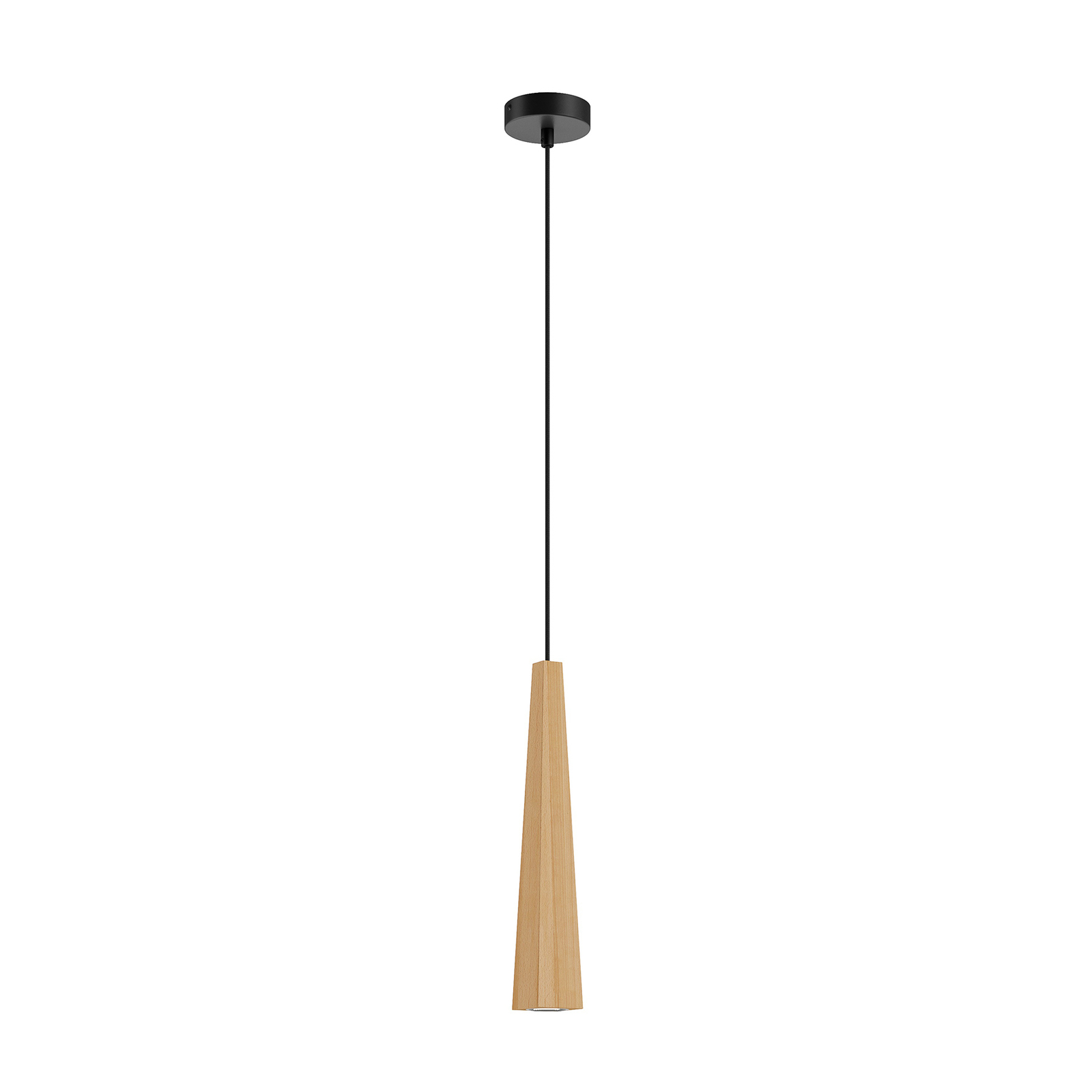 Envolight Wooden Square Cone hanging lamp 1-bulb