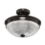 Mantle loftlampe, bronze, 33 cm, glas – QUOIZEL