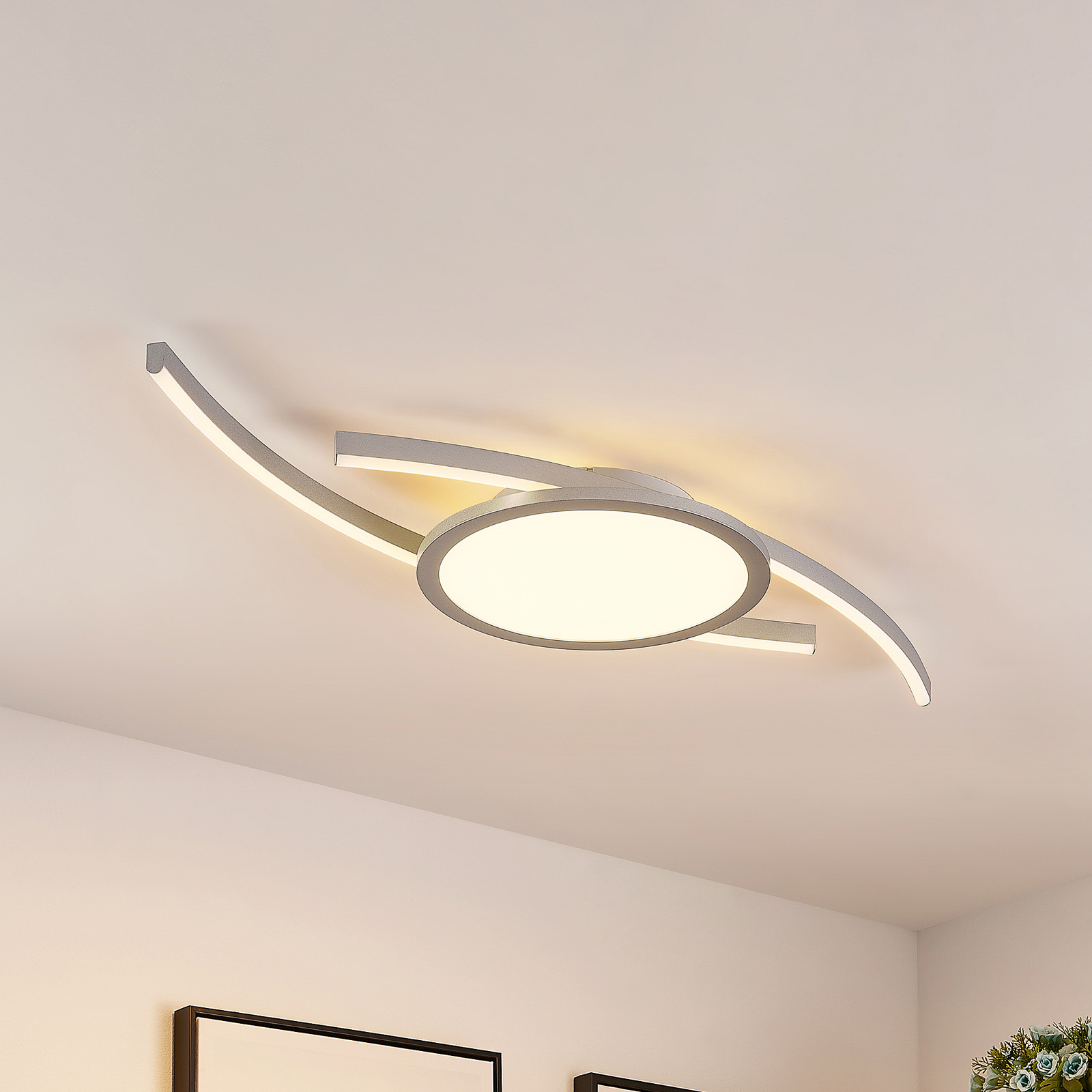 Lucande Tiaro LED mennyezeti lámpa, kerek