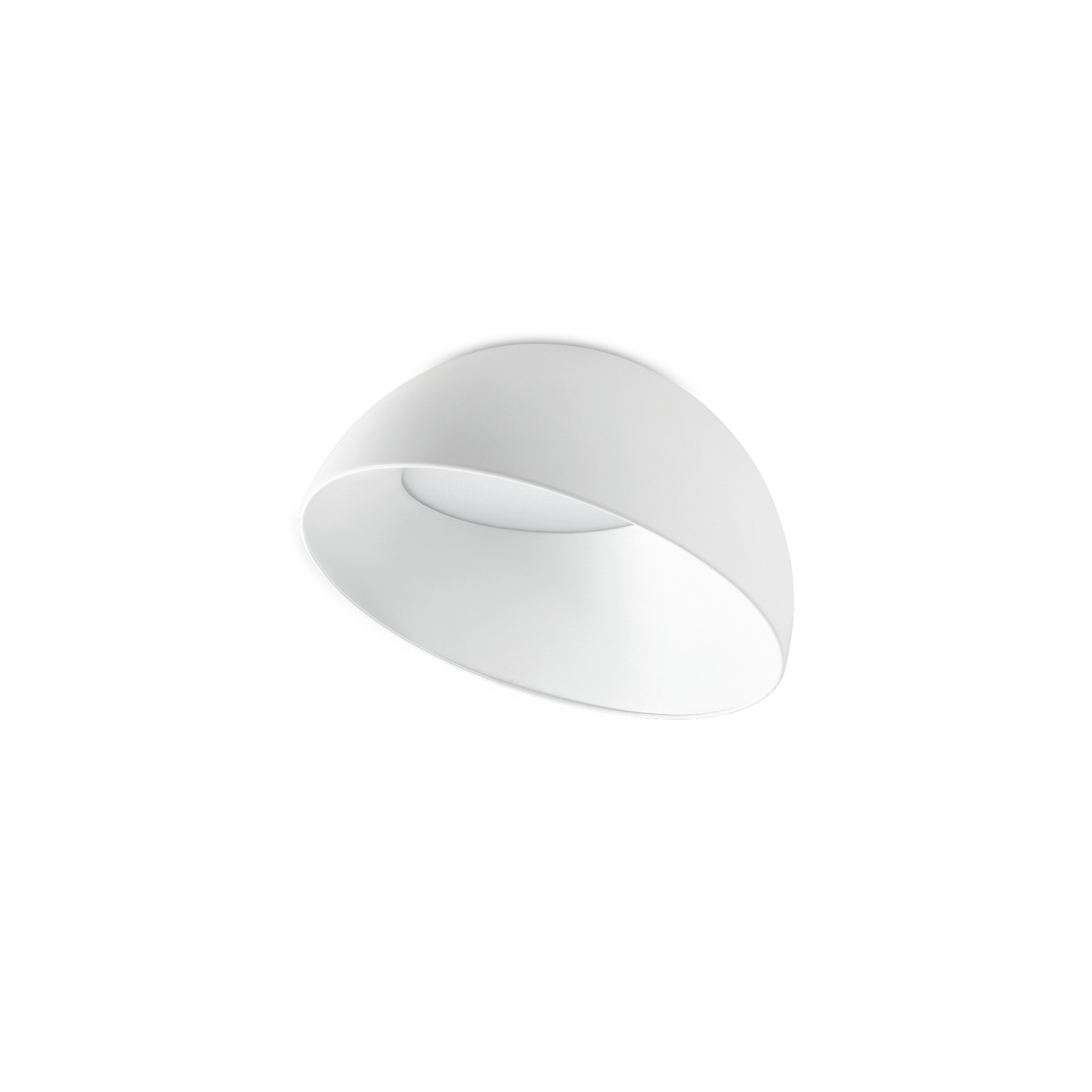 Ideal Lux LED-taklampa Corolla-2, vit, metall, Ø 35 cm