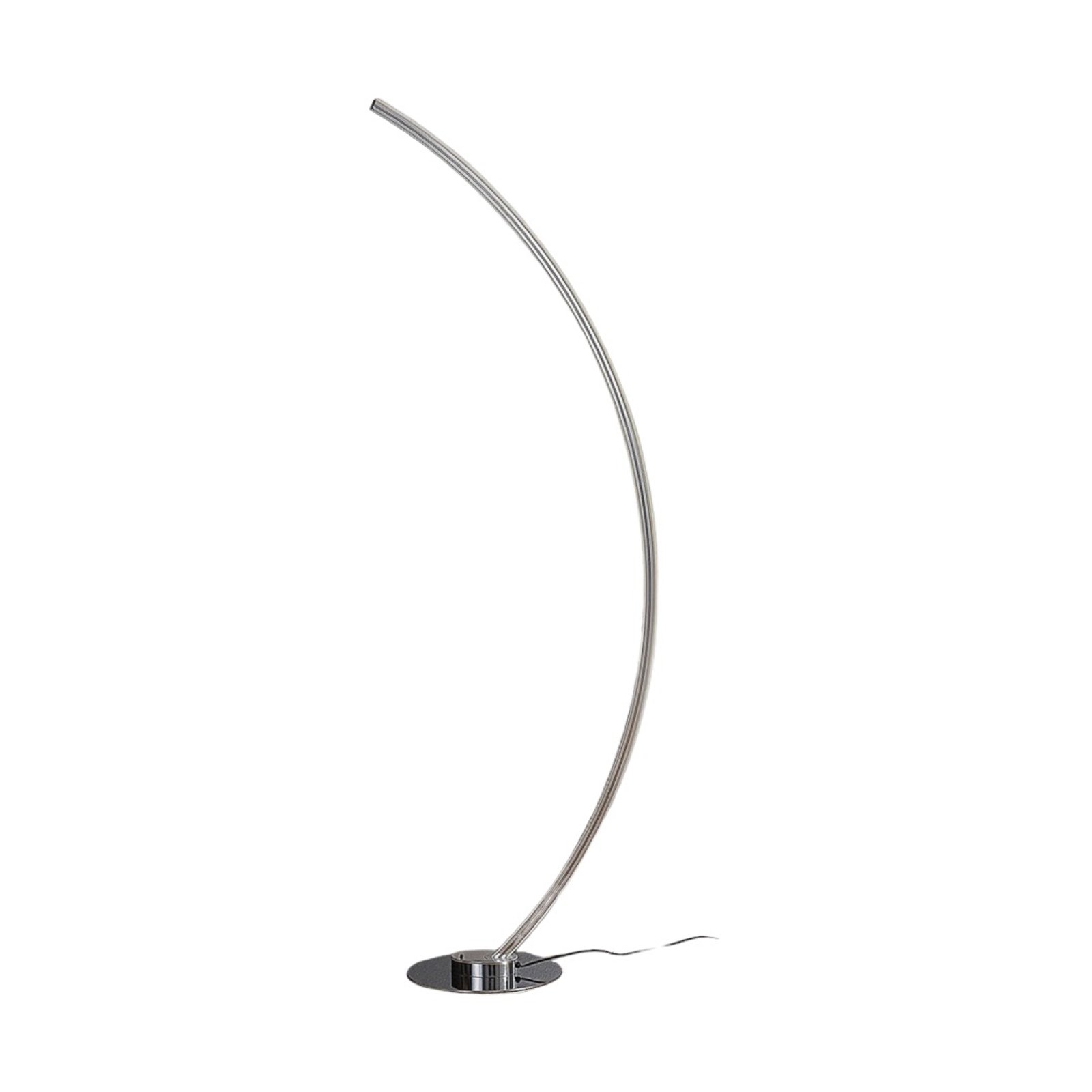 Amaro Floor Lamp Chrome/White - Lindby