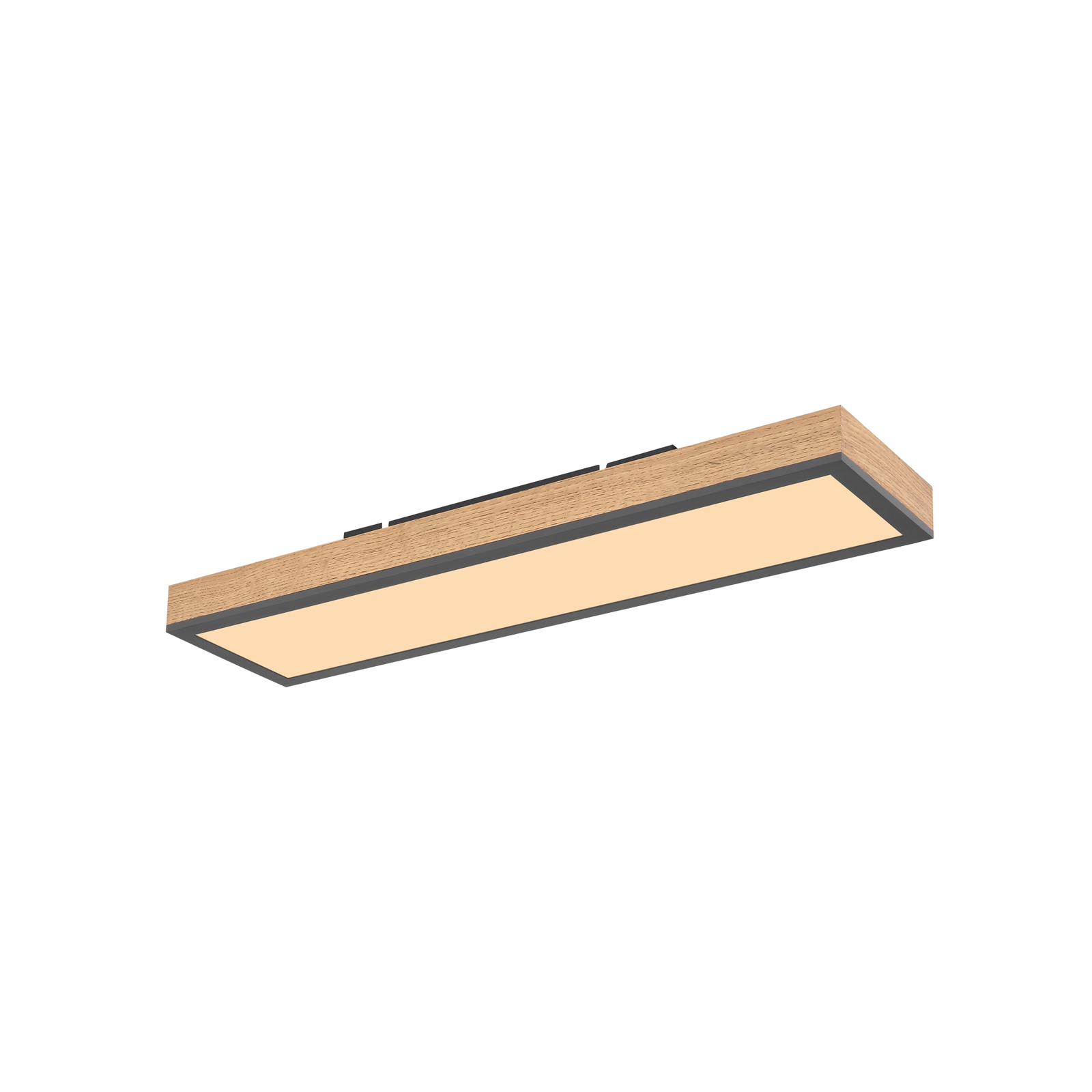 Φωτιστικό οροφής Doro LED, μήκος 60 cm, δρυς, ξύλο