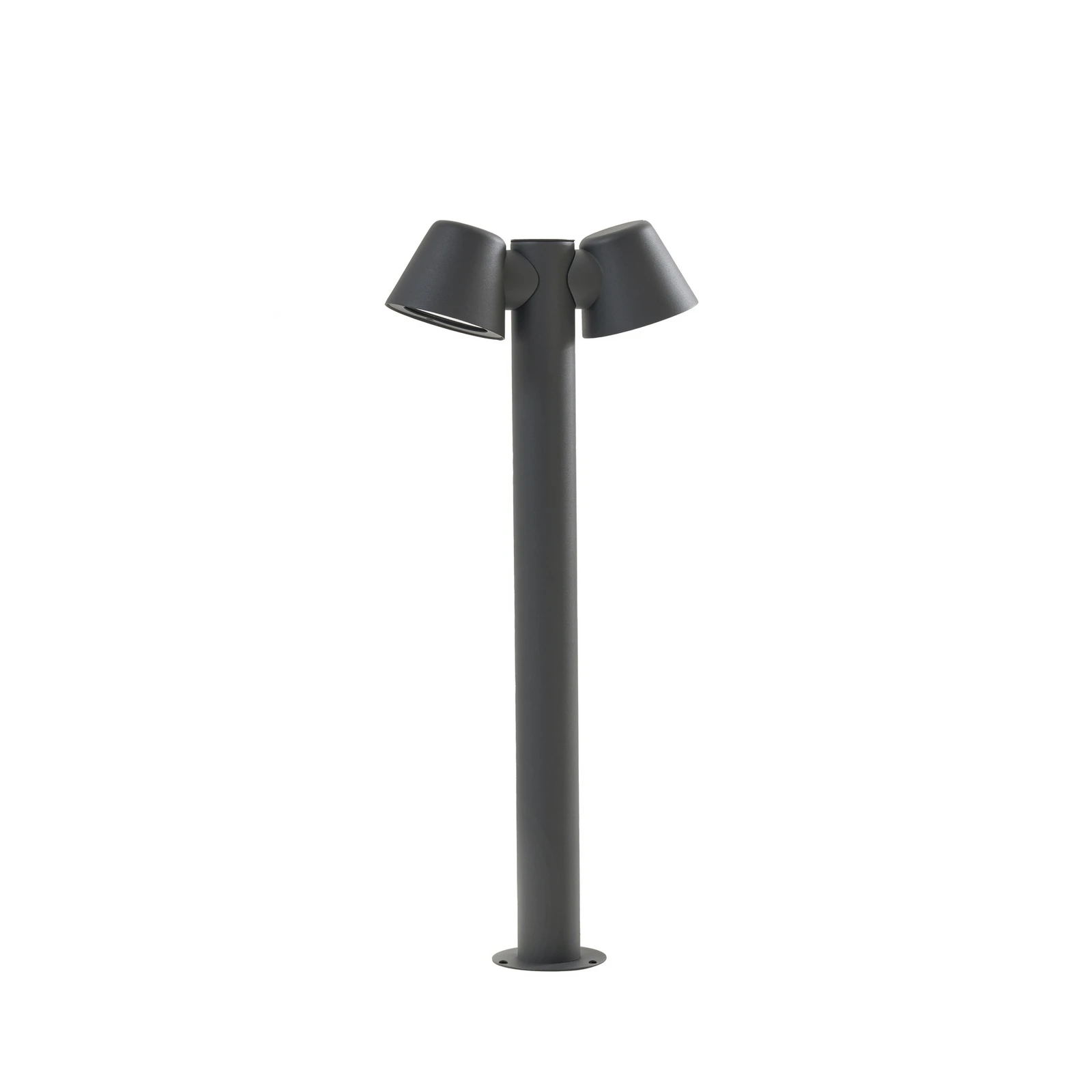 Lindby Φωτιστικό διαδρόμου Ileyna, 2 φτερά, ανθρακί, 100 cm