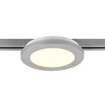 Camillus LED track light para DUOline, titânio, Ø 17 cm