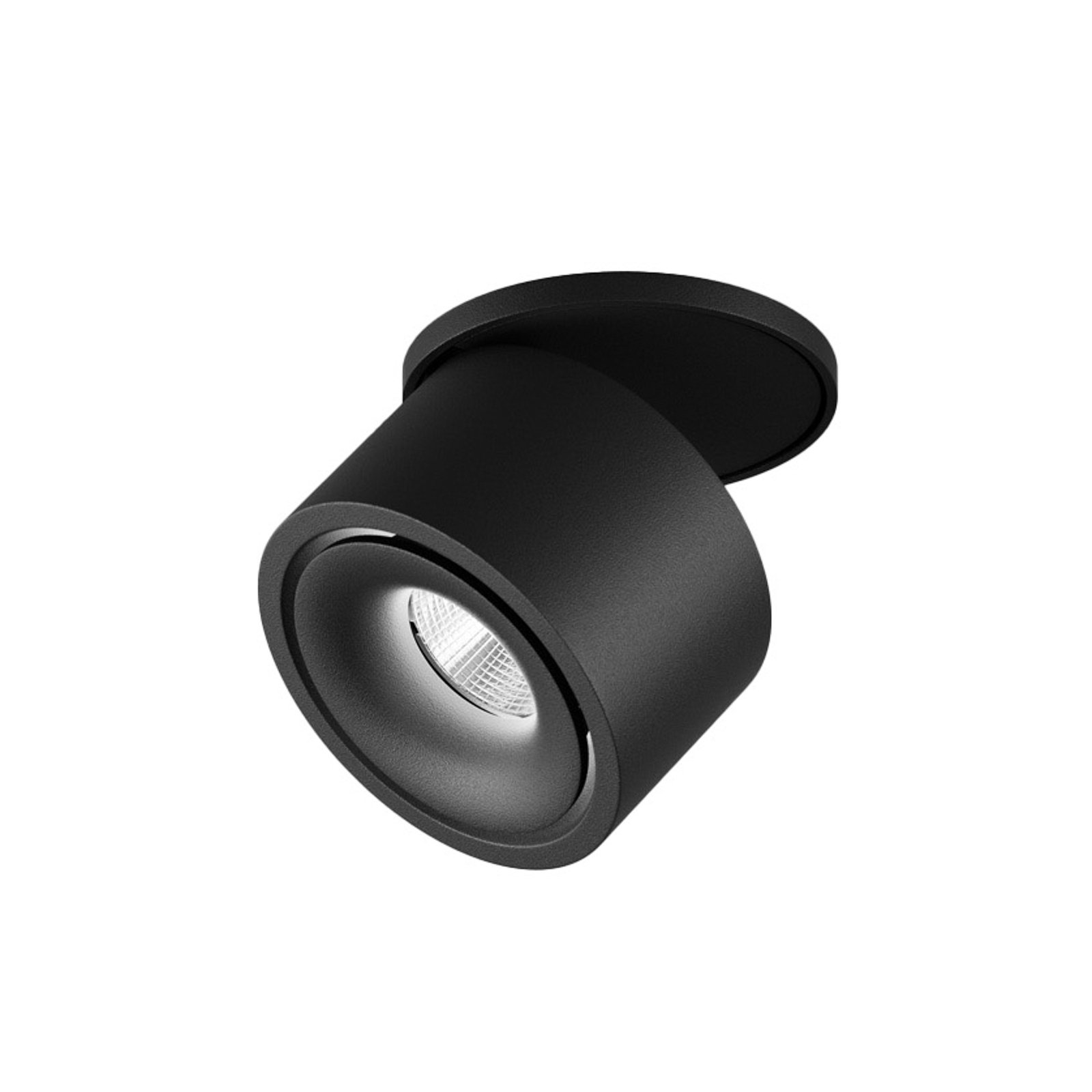 EGG recessed spotlight DL Clippo S EP, black/black DTW Ø 7.5cm