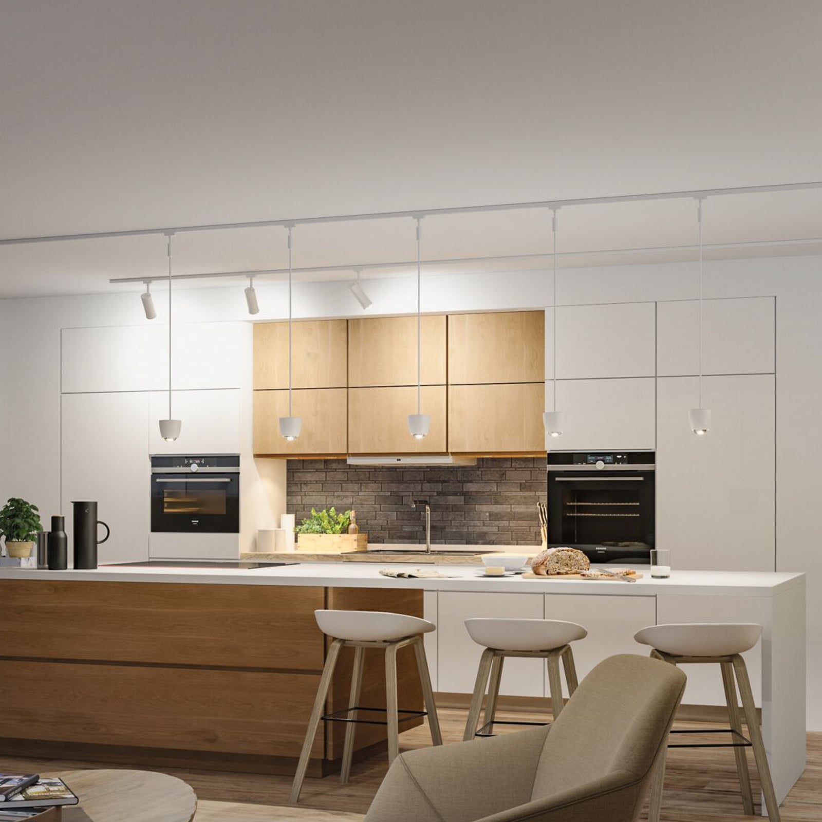 Paulmann URail Smart LED pakabinamas šviestuvas Tyros, signalinė balta spalva,