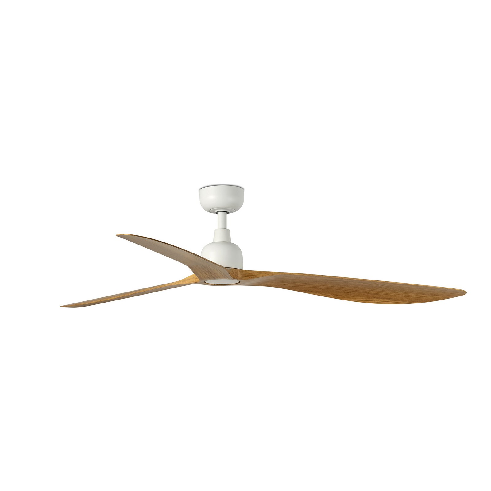 Outwood ceiling fan, brown, DC, quiet, Ø 150 cm, IP44