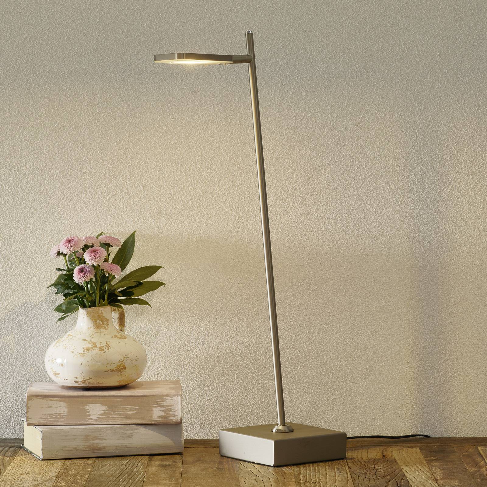 Freelight LED stojací lampa Block, stmívatelná, ocelová