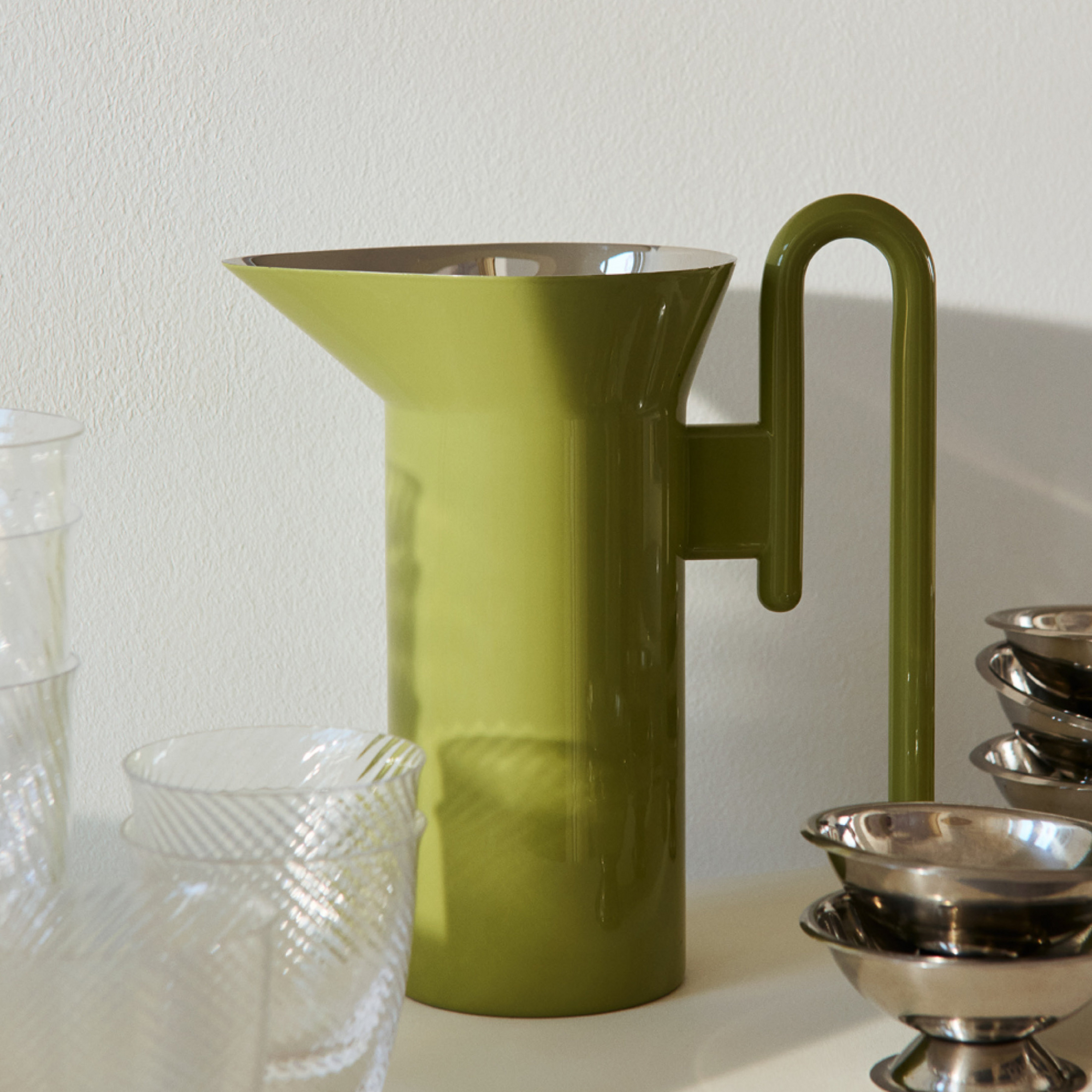 Momento JH38 Vrč za pistacije, visina 24 cm, čelik - &Tradition