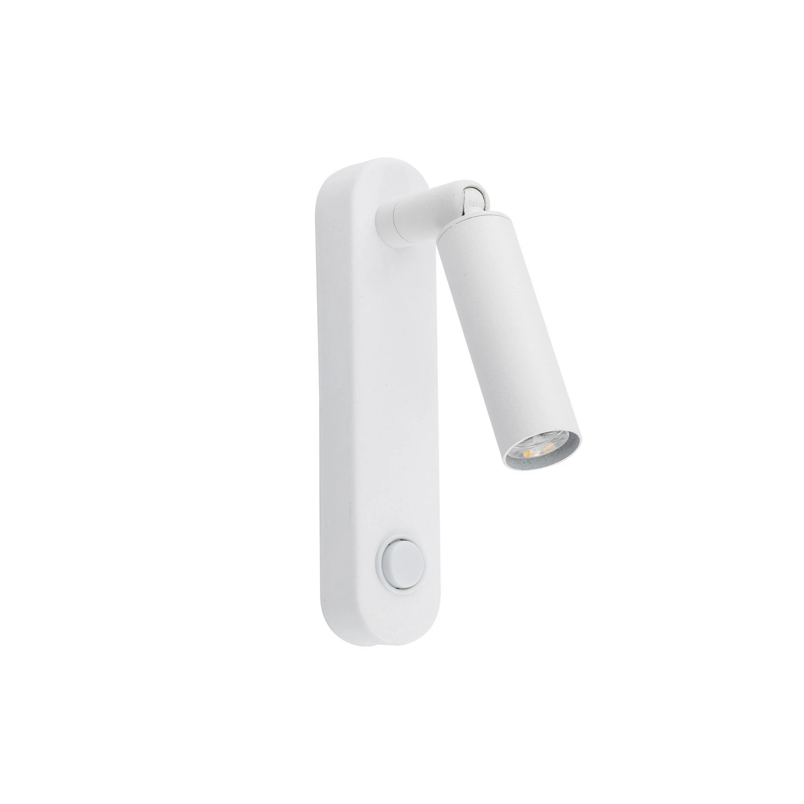Vegglampe Enzo Long, hvit, metall, 22 cm, justerbar, G9