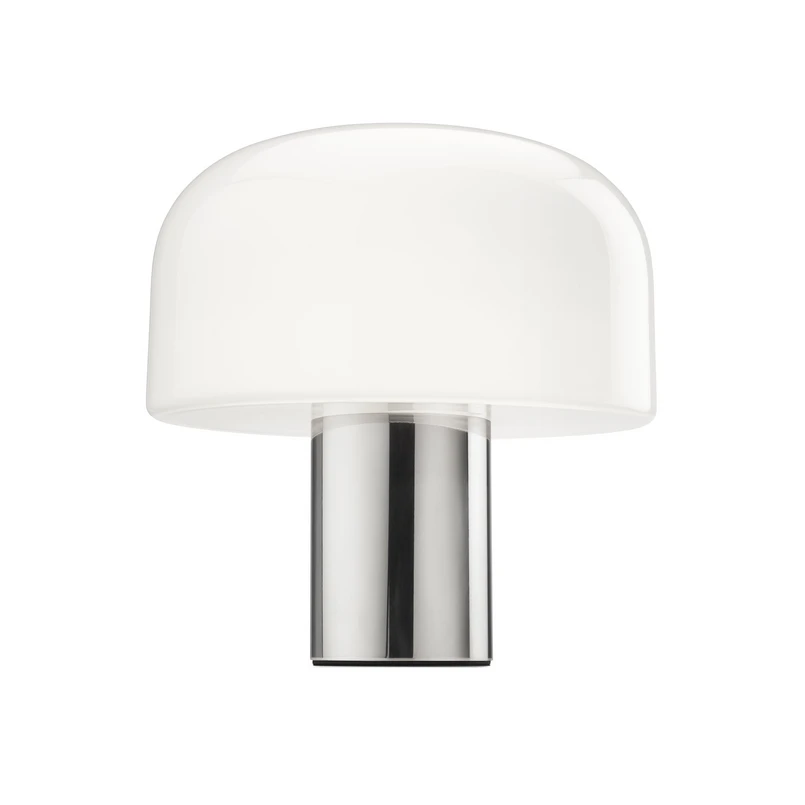 FLOS – Bellhop Glas T Tischleuchte Bright Aluminium