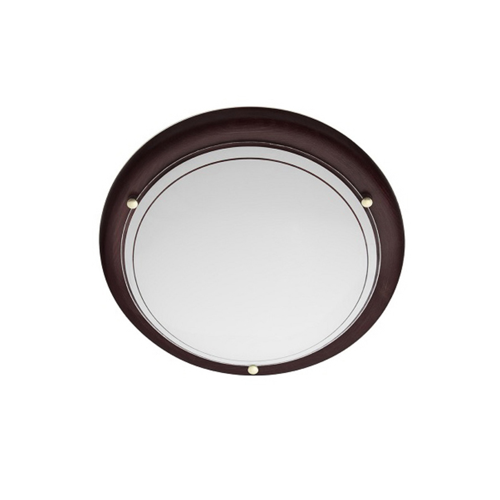 P2D ceiling light, Ø 37 cm, wenge
