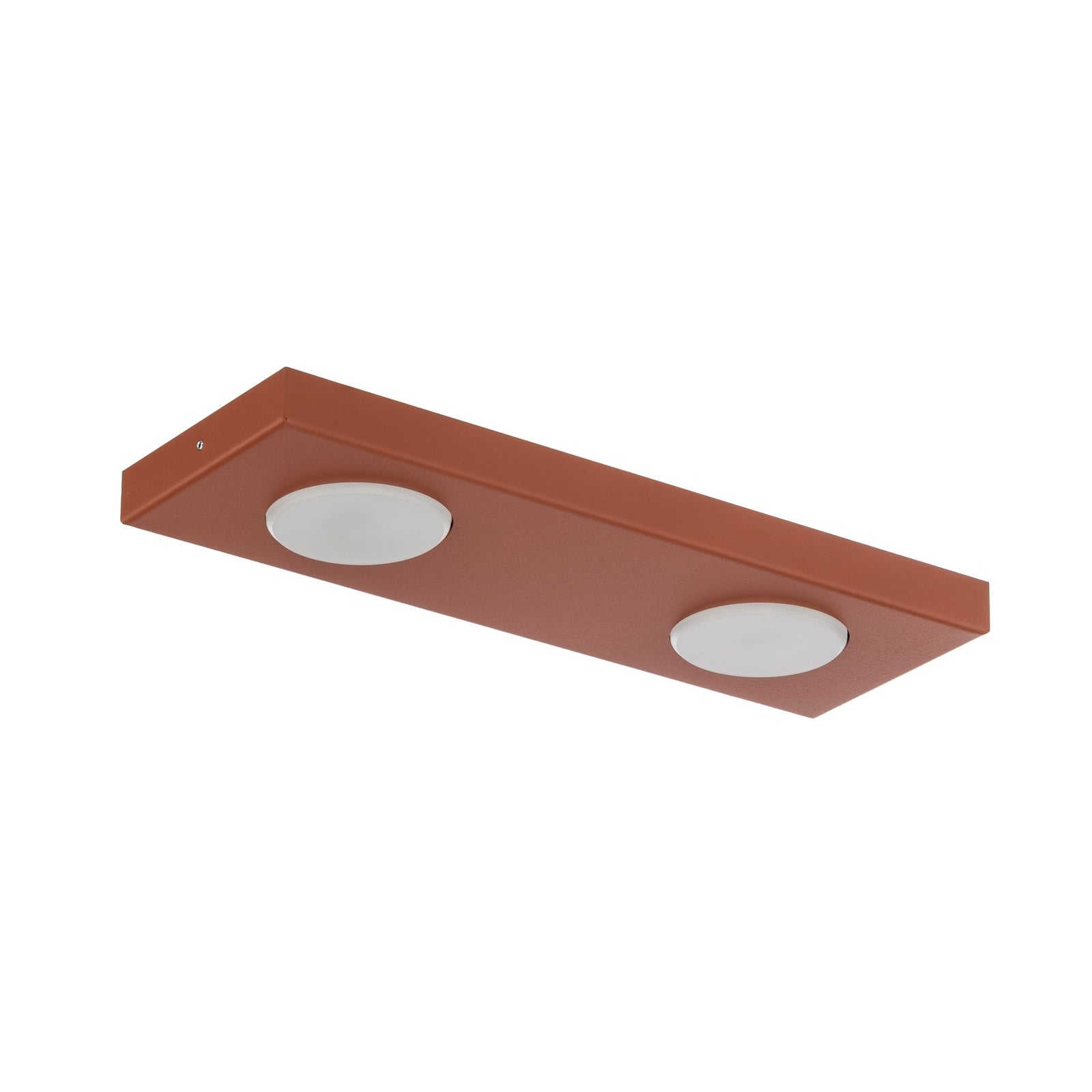 Plafonnier Hero, rouge, 2 lampes, 35 x 12 cm, métal, GX53