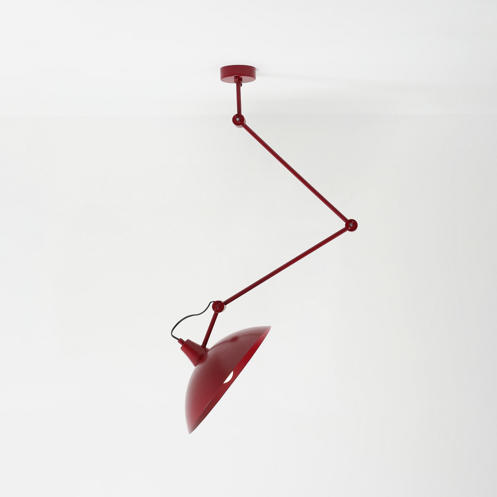 Żyrandol Melos, czerwony, Ø 36 cm, metal Żyrandol Melos, czerwony, Ø 36 cm, metal