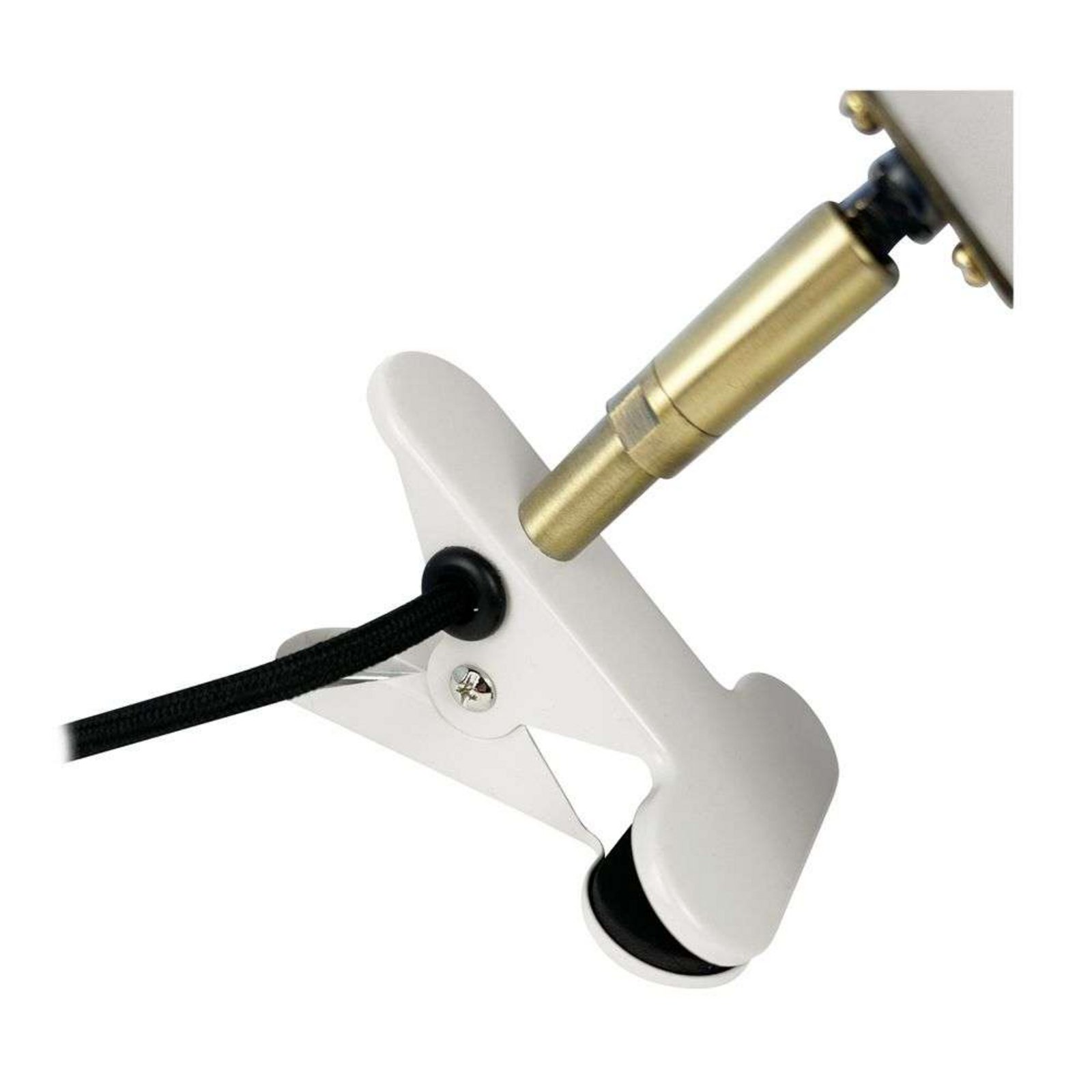 Sleep Candeeiro de Clip Shiny White/Antique Brass - DybergLarsen