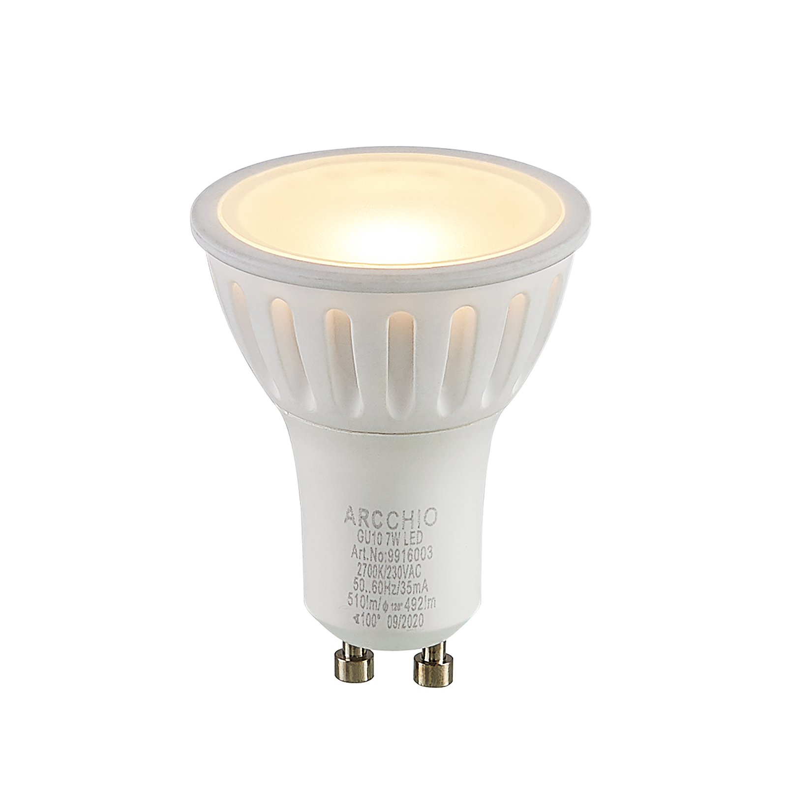 Arcchio reflectora LED GU10 100° 7W 2.700K dim