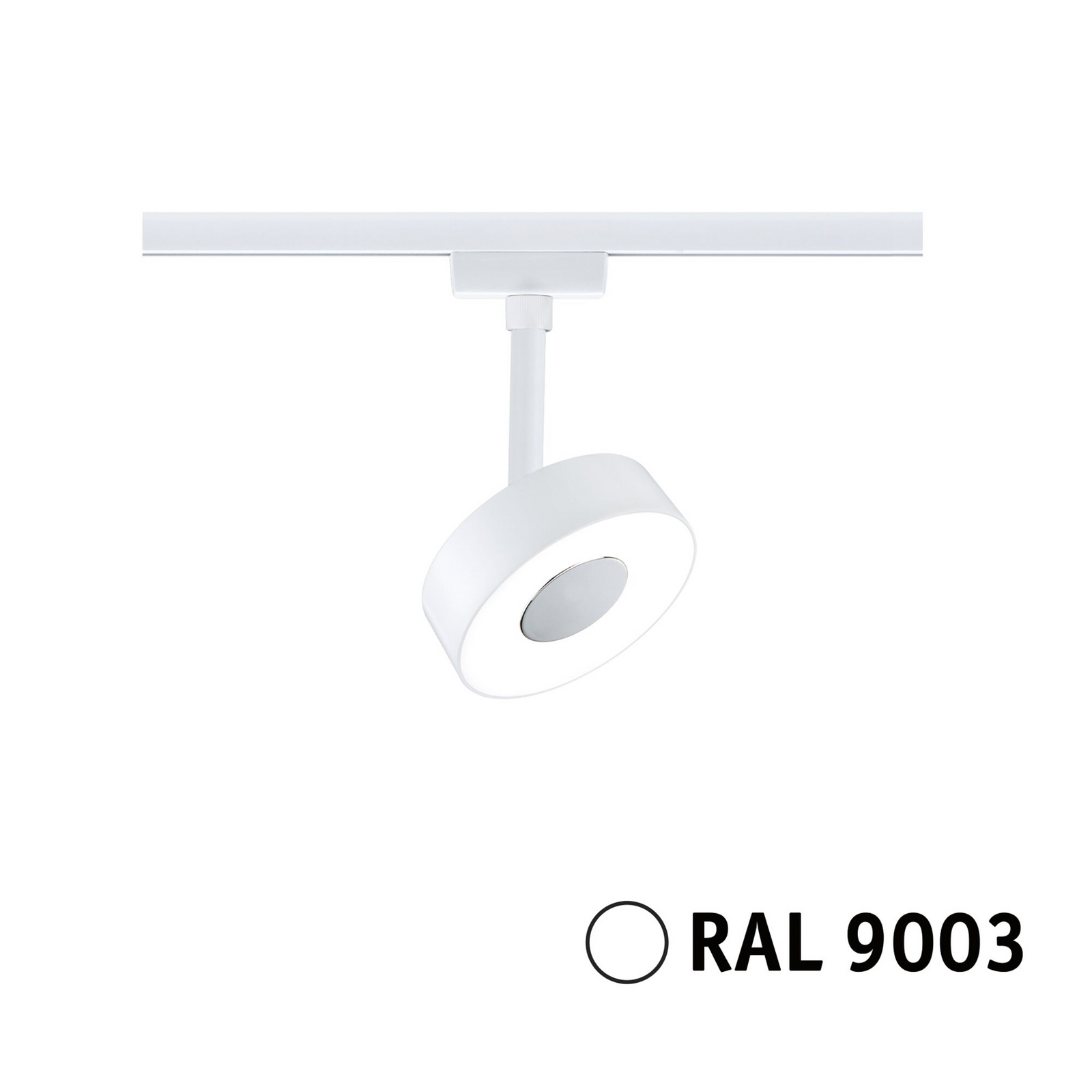 Paulmann URail Spot LED Circle, dimabil, 4.000K, alb semnal