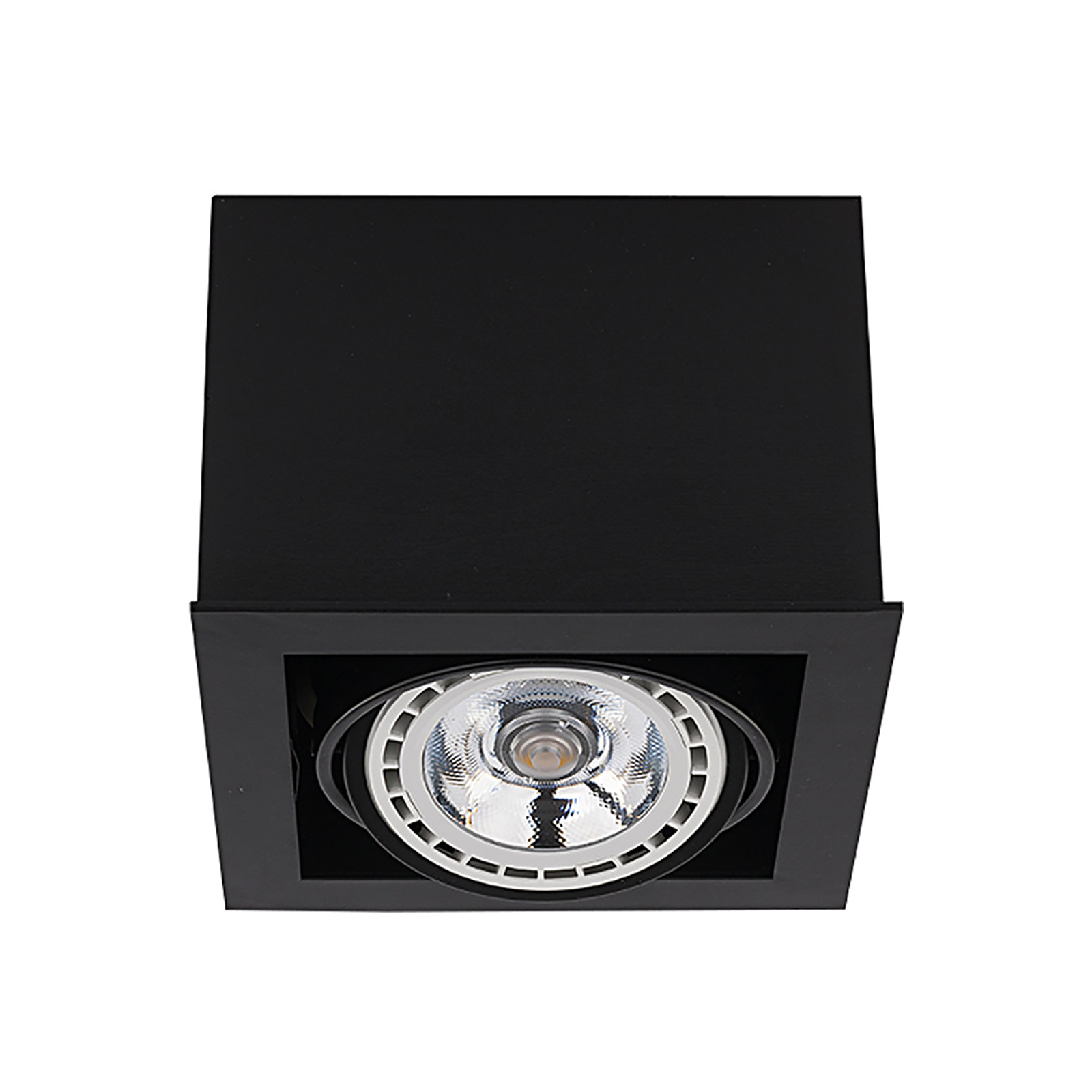 Downlight Box I, einflammig, schwarz