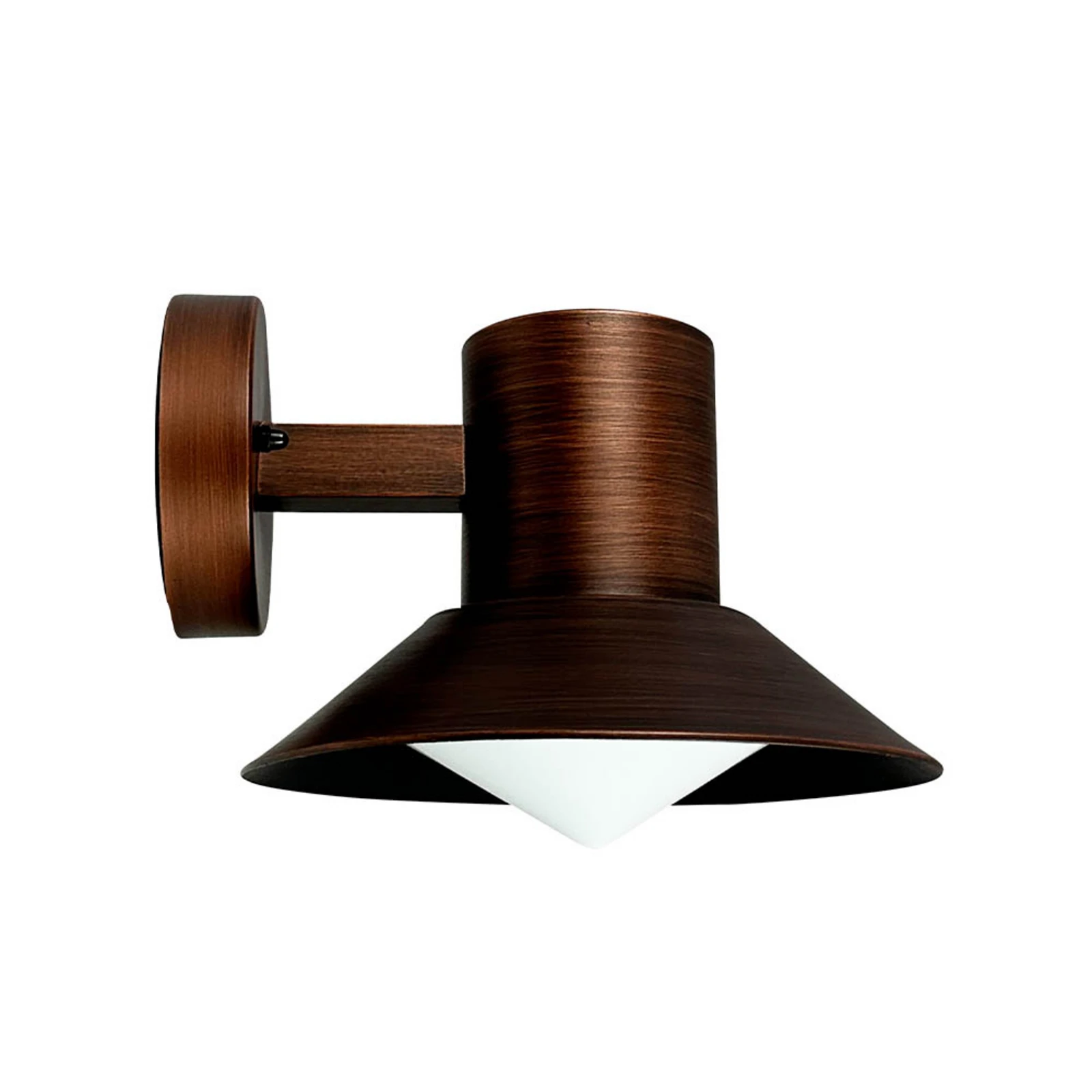 Dyberg Larsen āra sienas lampa „Venice“, vara krāsā, Ø 20 cm