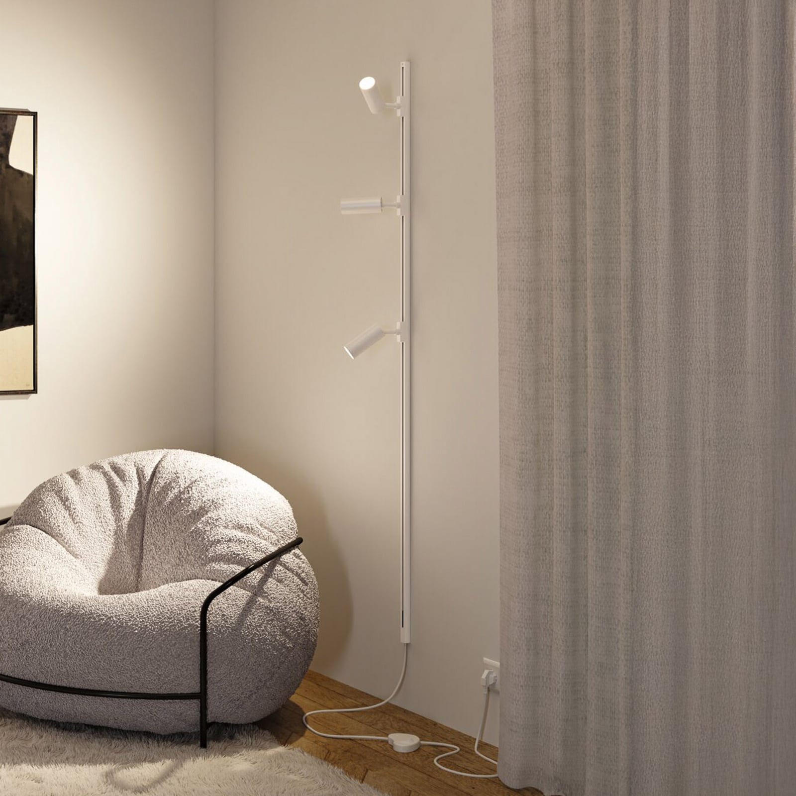 Paulmann URail Alimentación con interruptor, 200 cm, blanco señal