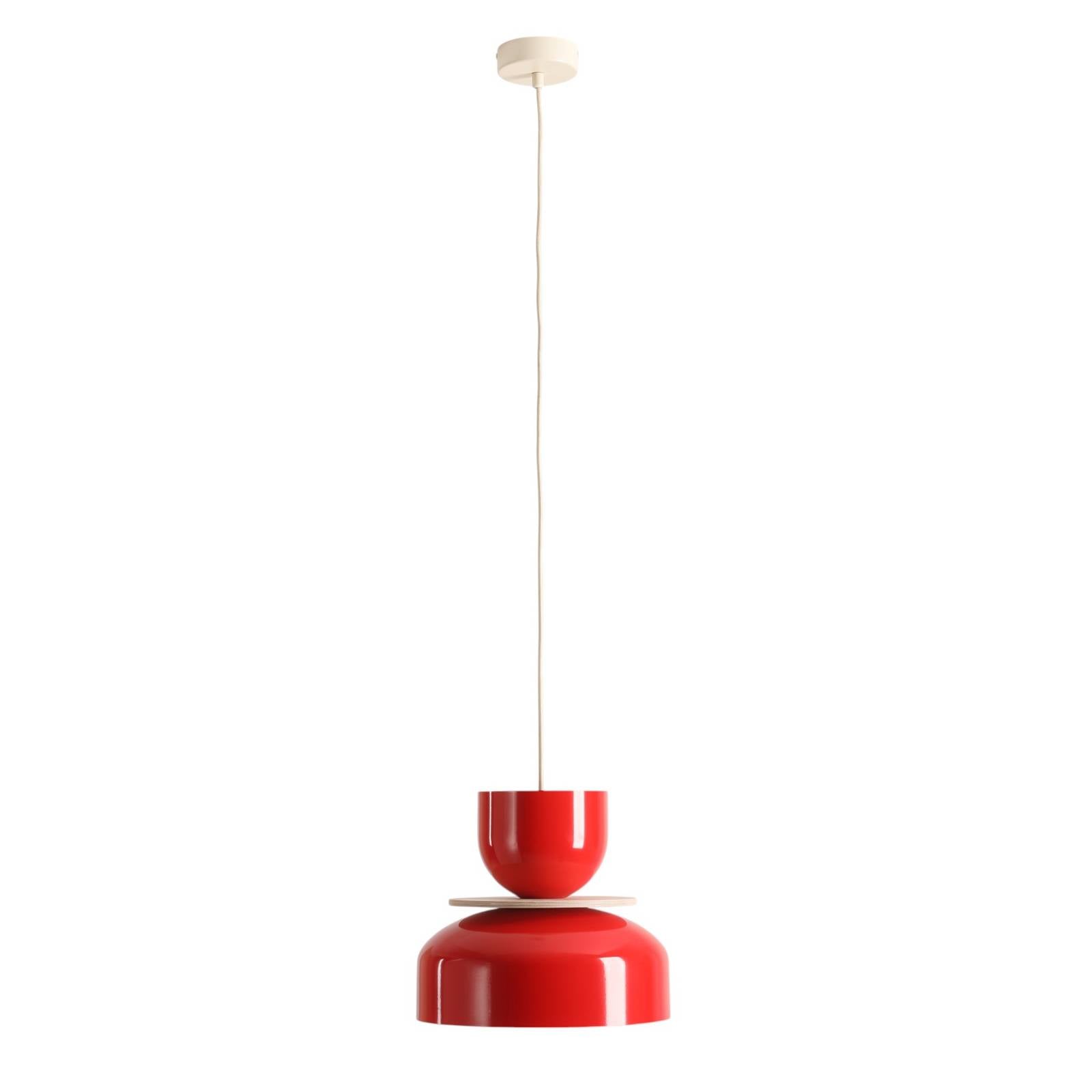 Hängeleuchte Uto rot Metallschirm 30 cm