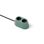 Prise NOMAD BLOCK, verte, 2 x type F - Forming Function