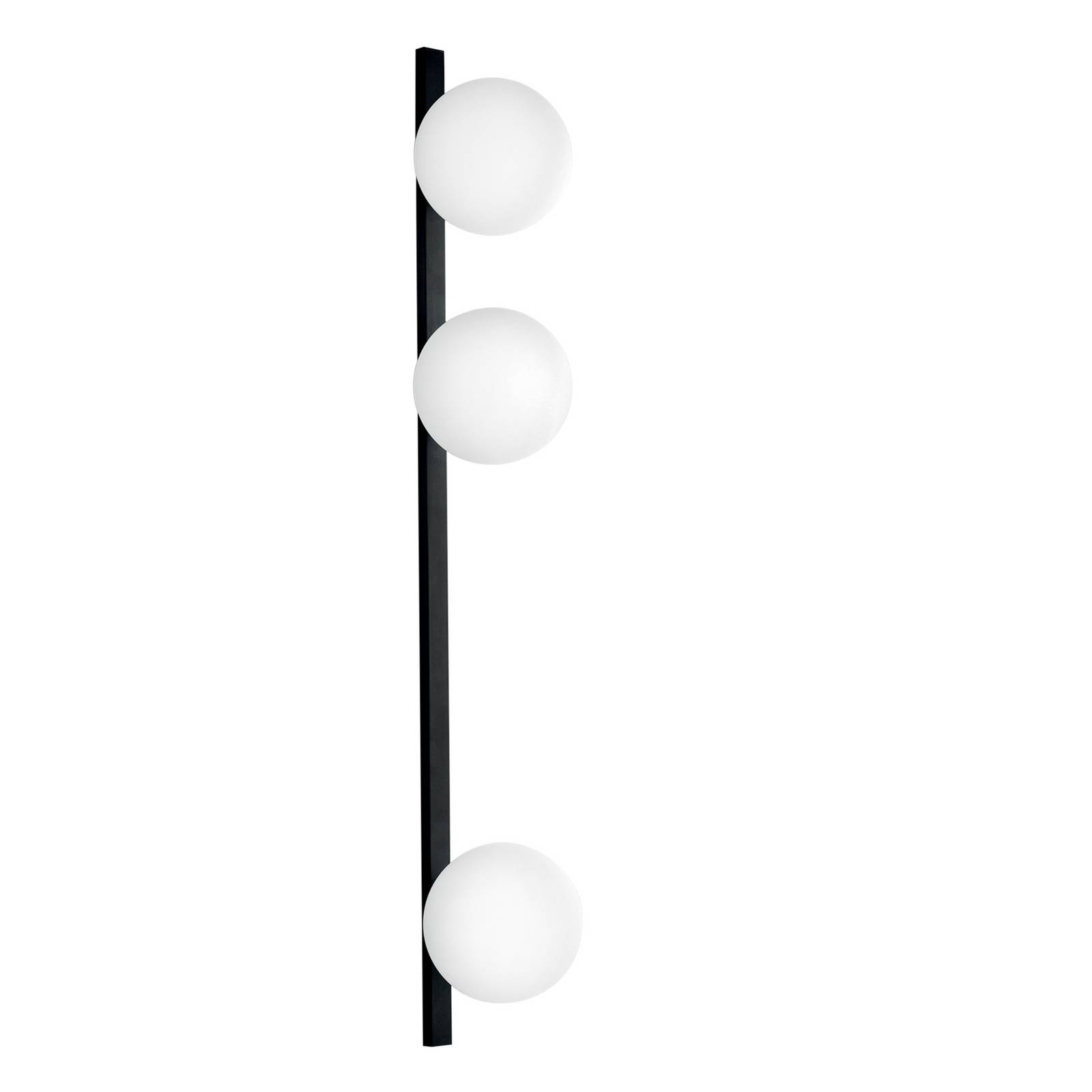 Fan Europe Lighting - Fan Europe Enoire - Triple Globe Wandleuchte Schwarz Opal E14
