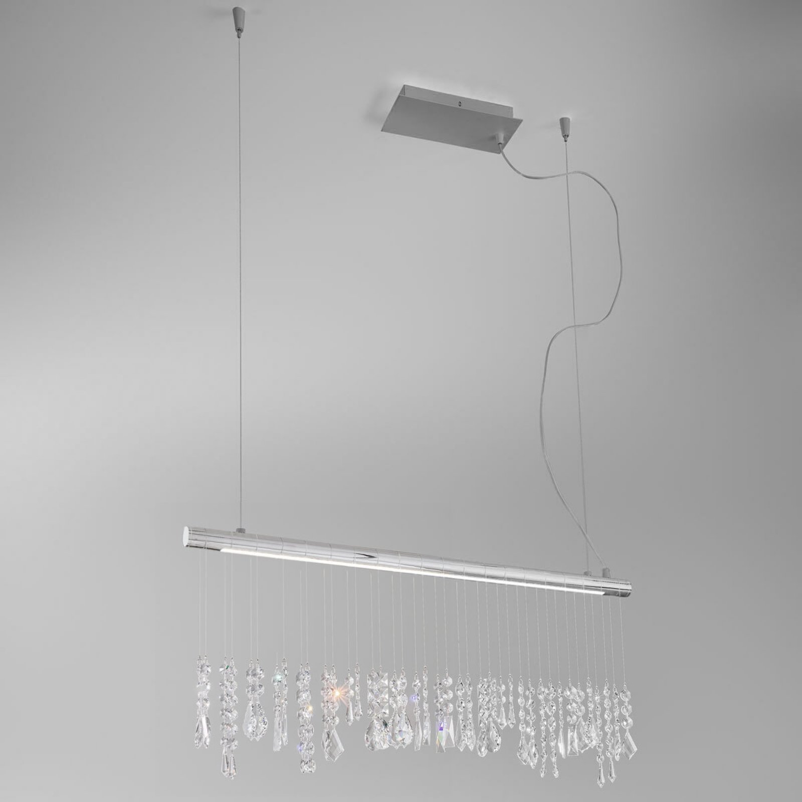 Kolarz Stretta - elegante lampada a sospensione in cristallo
