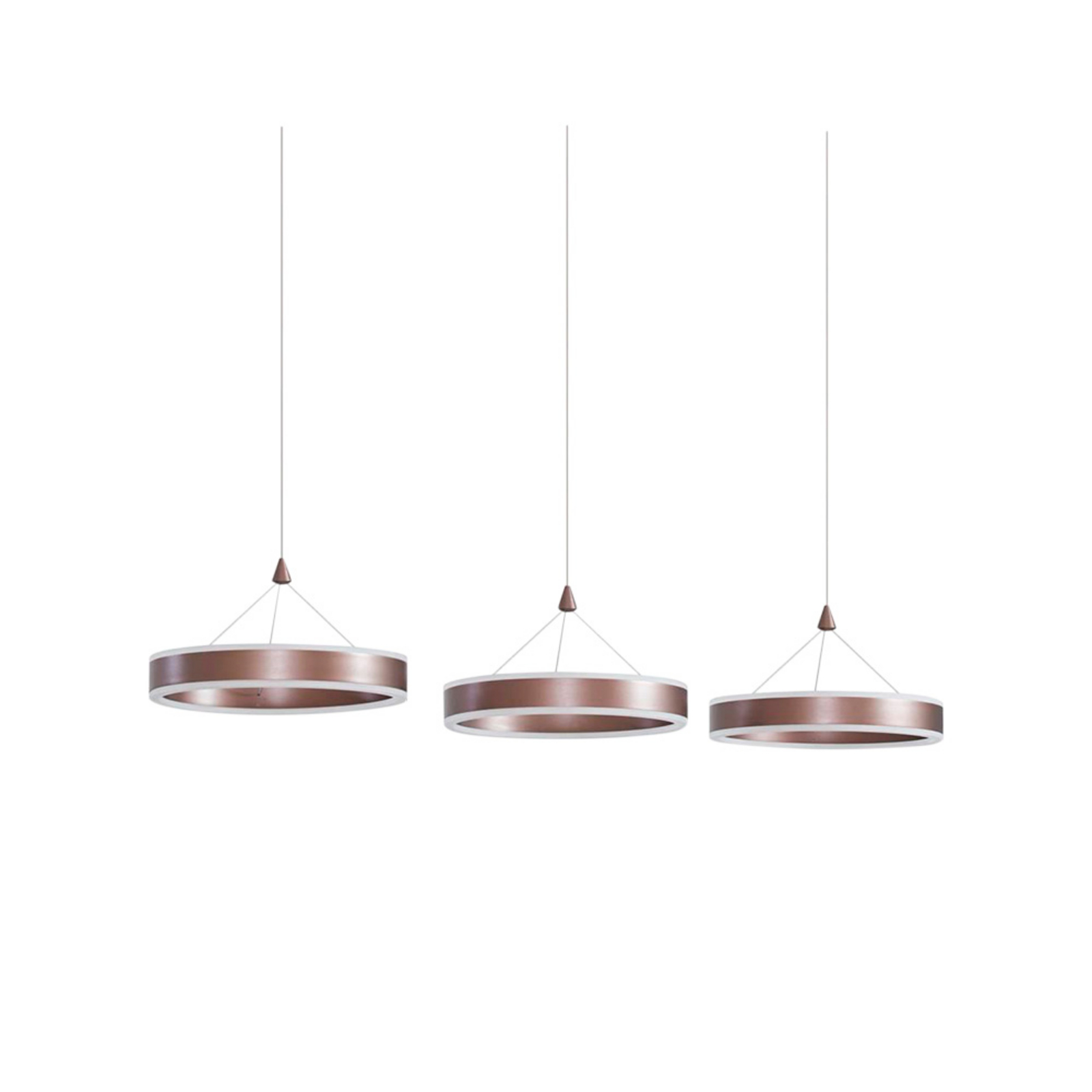 Kolo 3 LED Pendant Iced Coffee - Lucande