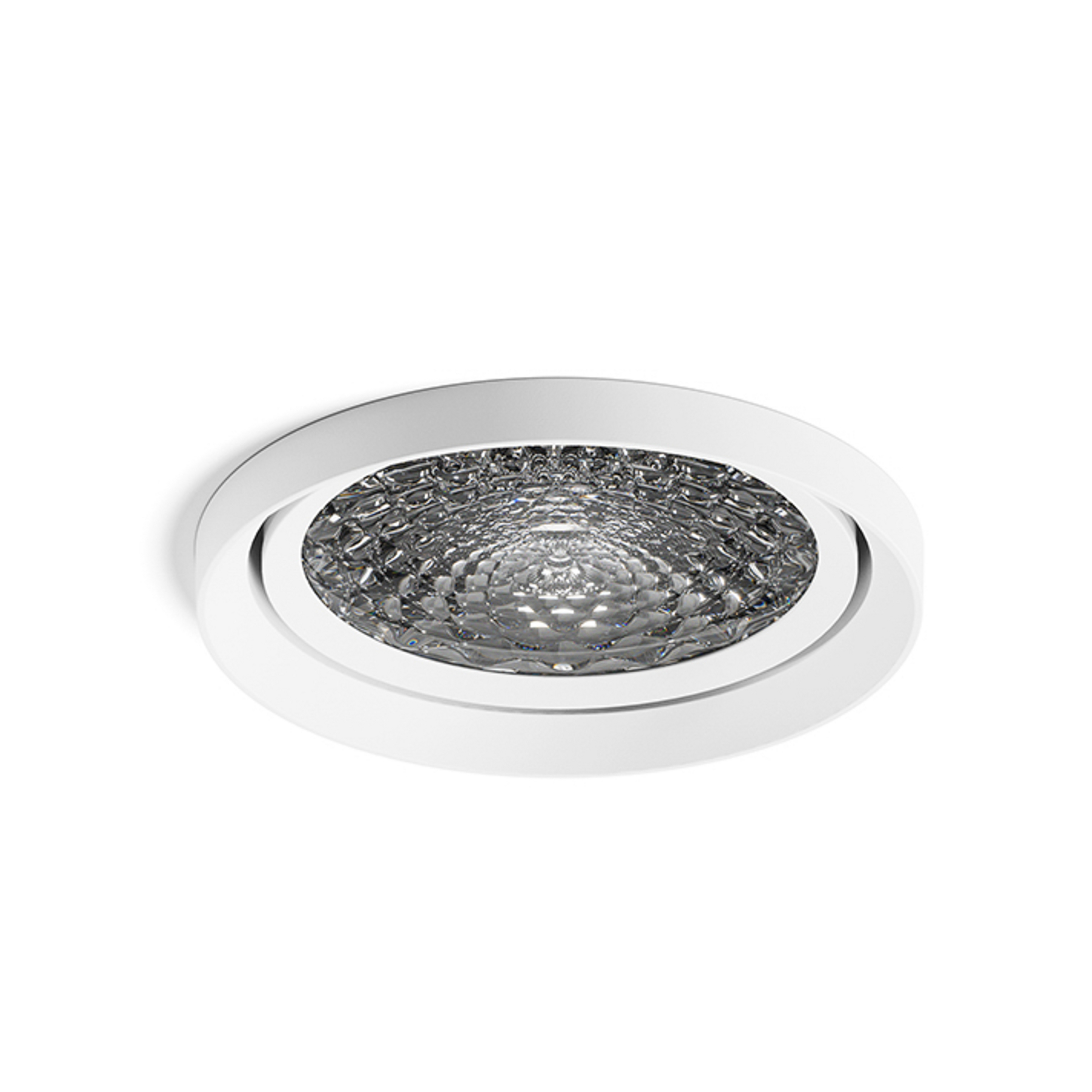 Nivo LED recessed spotlight, white, 50°, 11 cm, fixed, dimmable - Sigor