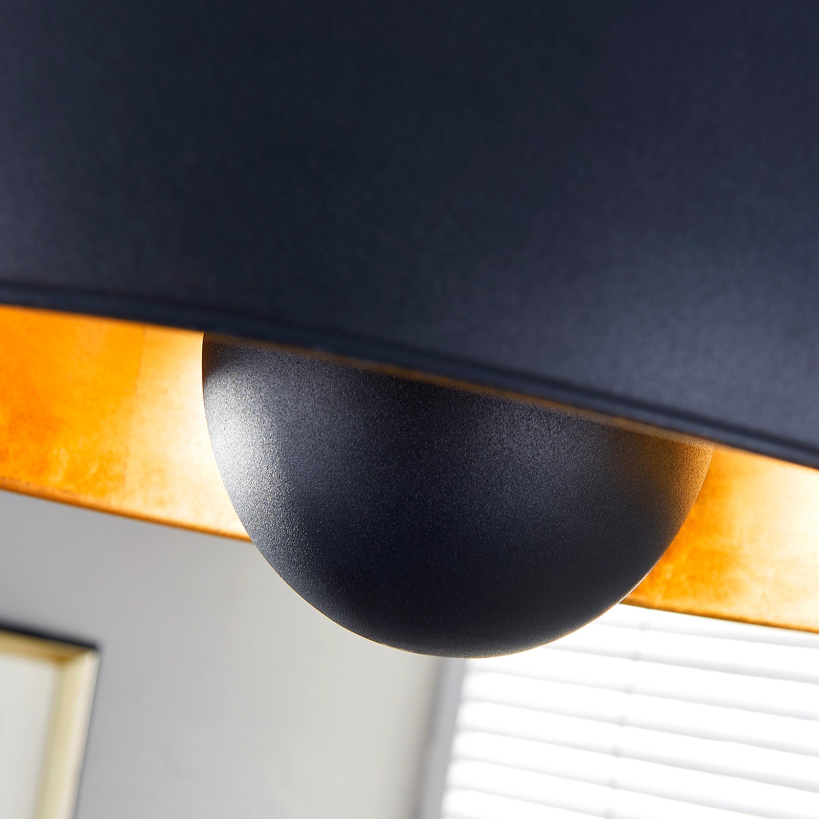 Lya Plafonnier Ø41 Black/Gold - Lindby