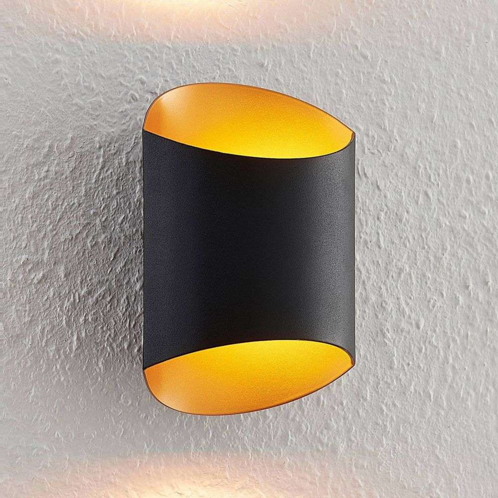 Ayaz LED Aplică de Perete Black/Gold - Arcchio