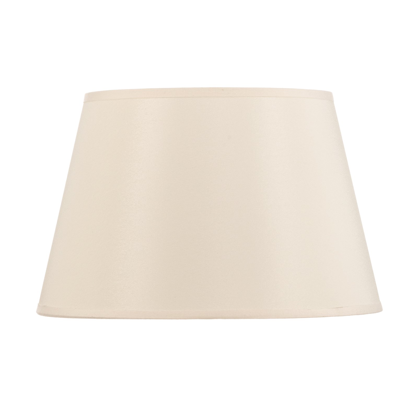 Cone lampeskærm, højde 18 cm, ecru/hvid chintz