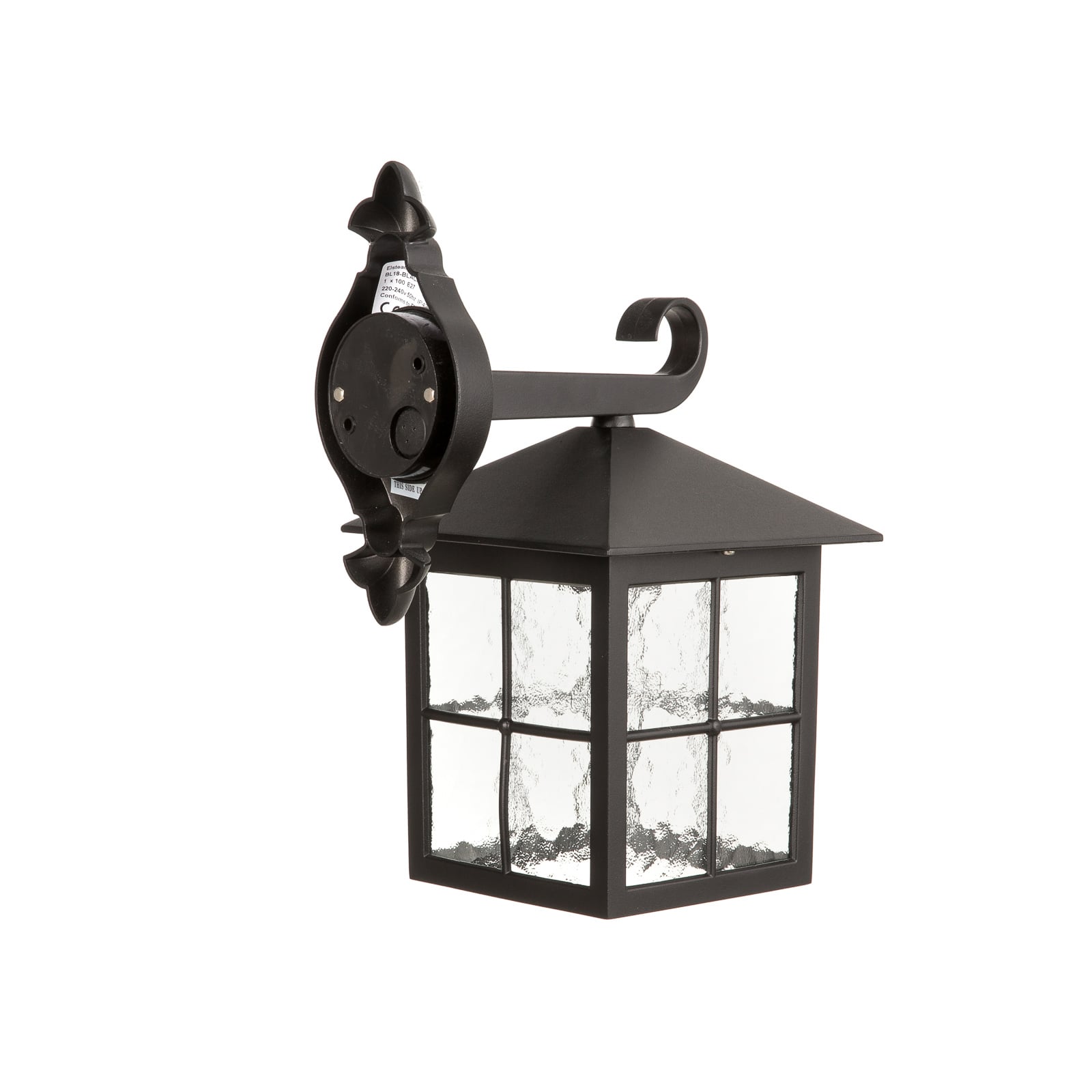Applique d'extérieur Winchester BL18, noir/transparent, IP43 - Elstead