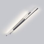 Helestra LED-Deckenlampe LEDA, titangrau, 150 cm, dimmbar