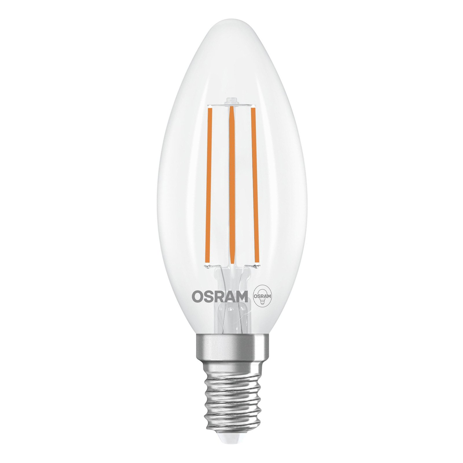 OSRAM LED izzó gyertya izzószál E14 2.2W 4000K 470lm