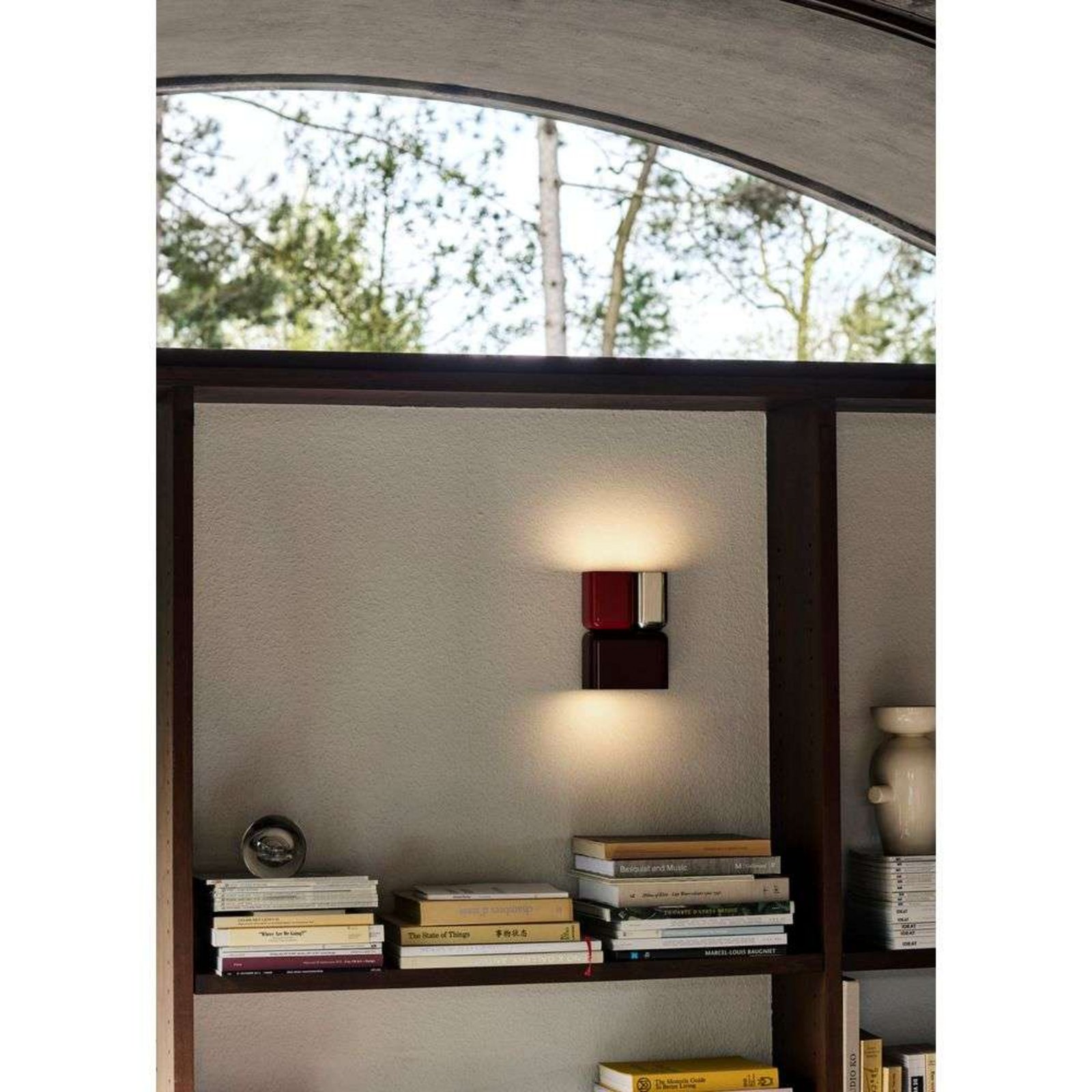 Tabata LN10 Wall Lamp Dark Burgundy/Vermilion Red - &Tradition