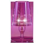 Kartell Take designer table lamp, pink