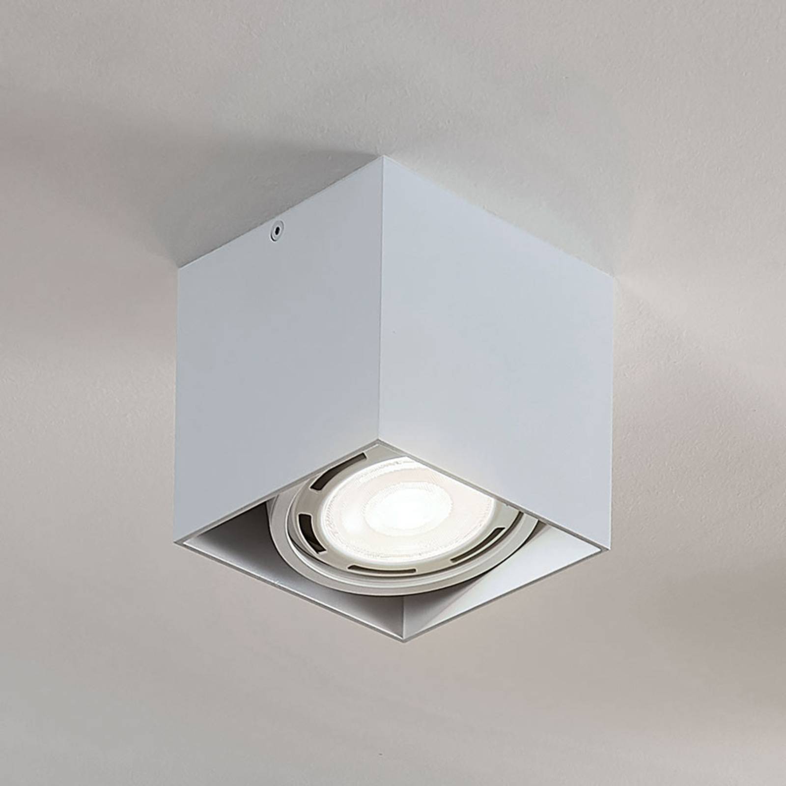 LED downlight Rosalie, dimbaar 1-lamp hoekig, wit