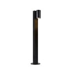 Path light Tin 80, black, aluminium, IP44, GU10