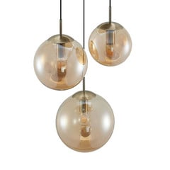 Teeja 3 Cluster Suspension Amber - Lindby