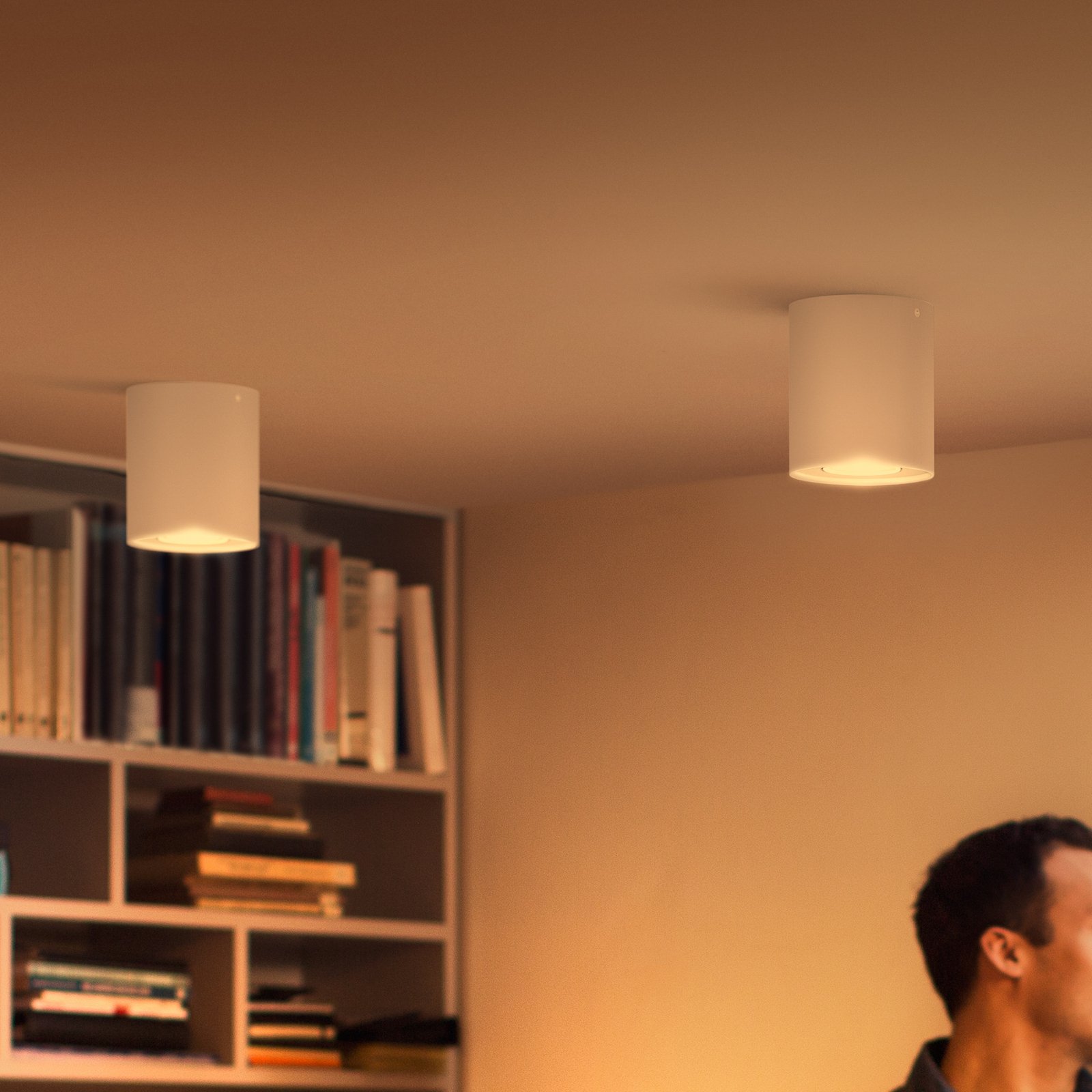 Philips Hue Pillar spot LED avec variateur, blanc