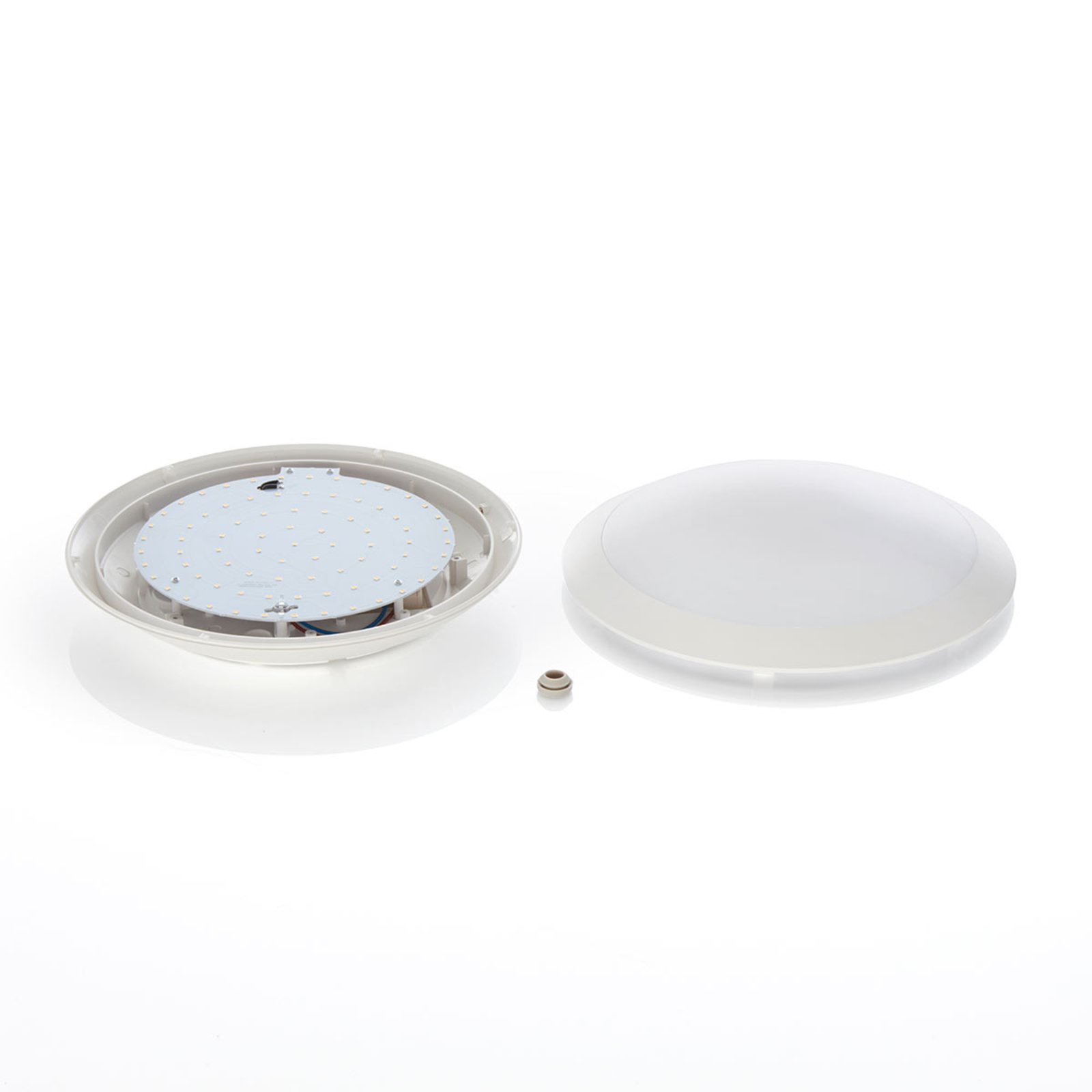 LED-utomhustaklampan Naira, vit, utan sensor