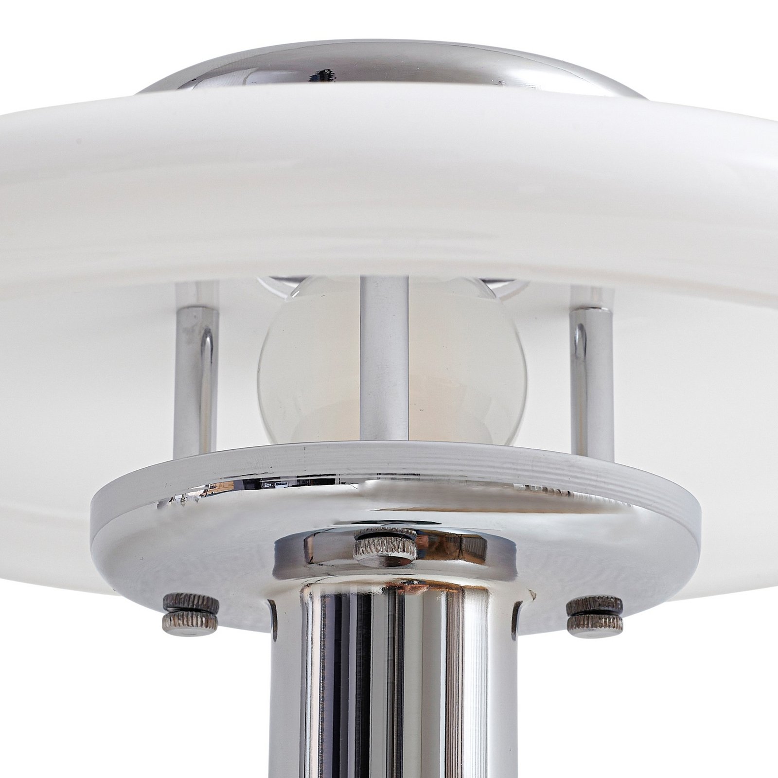 Branford bordlampe, hvit/grønn, opalglas/marmor - Lindby Branford bordlampe, hvit/grønn, opalglas/marmor - Lindby