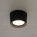 Downlight Livia Ø 16 cm preto/resina sintética fosca GX53 CCT