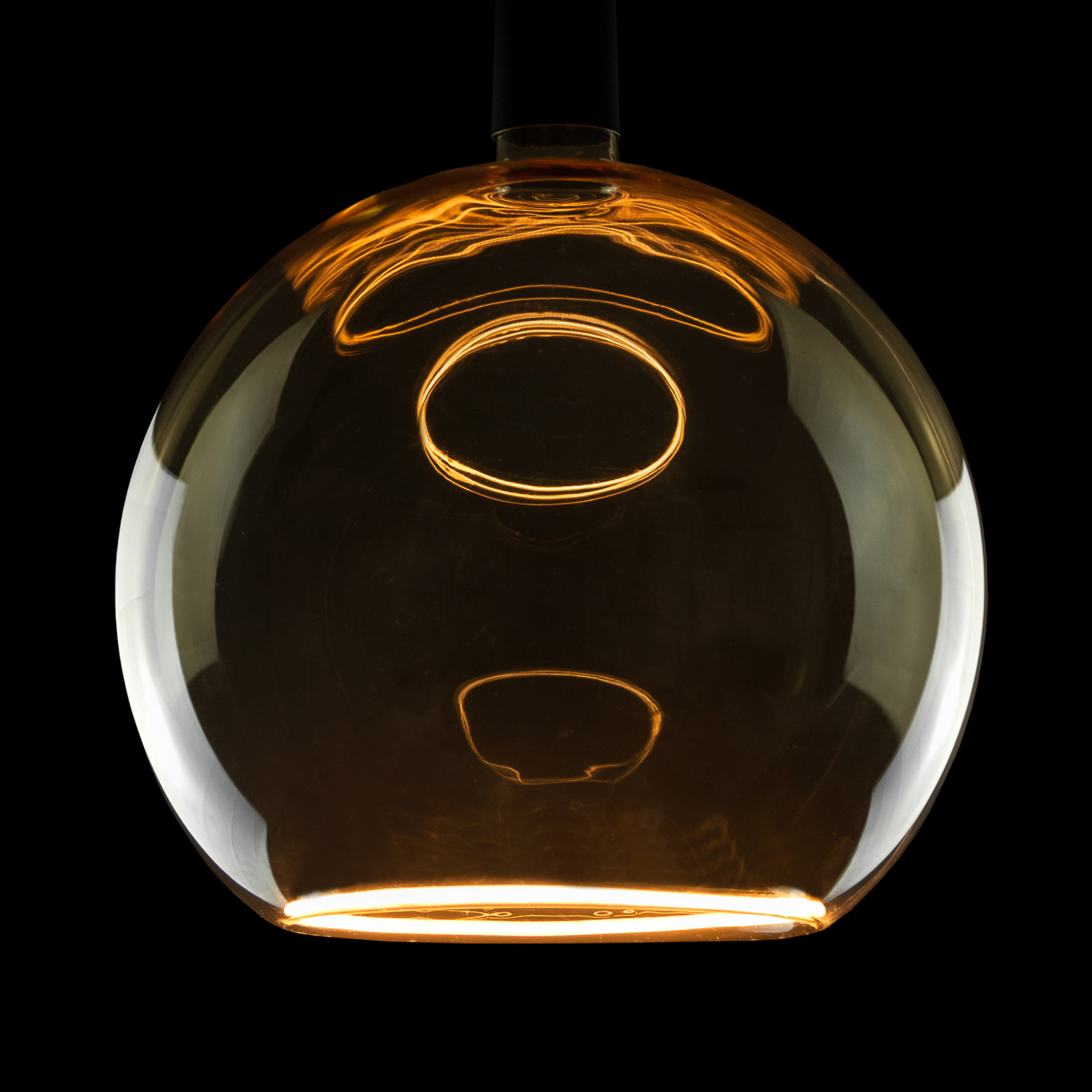 SEGULA LED-floating glob G300 E27 5W 922 guld dim